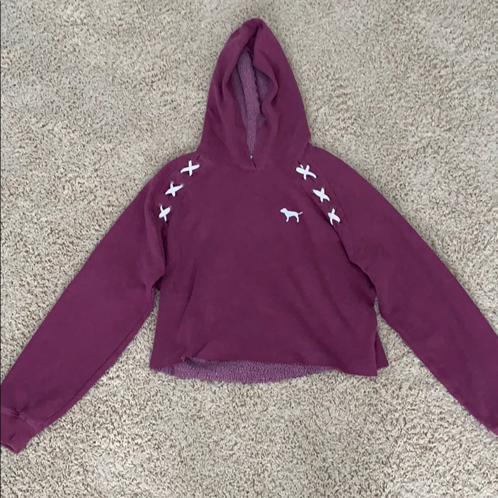 Pink cropped sweatshirt